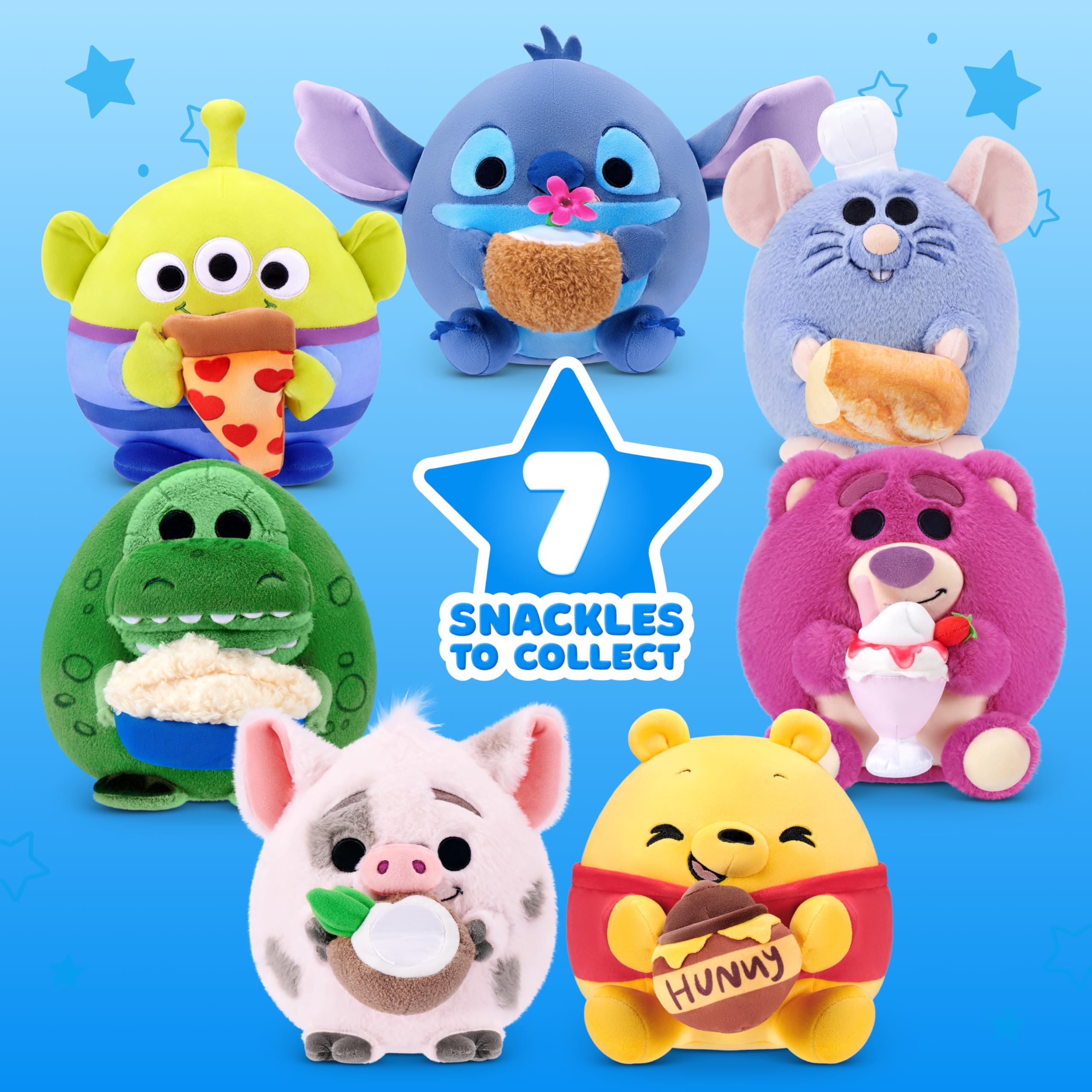 Amazon.co.jp: ZURUのSnackles Disney 8インチ ぬいぐるみ (プア